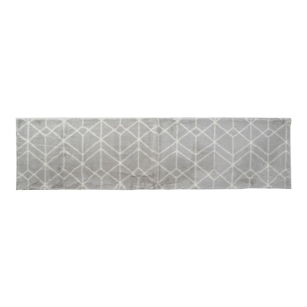 Χαλί DKD Home Decor Ανοιχτό Γκρι πολυεστέρας (60 x 240 x 1 cm)