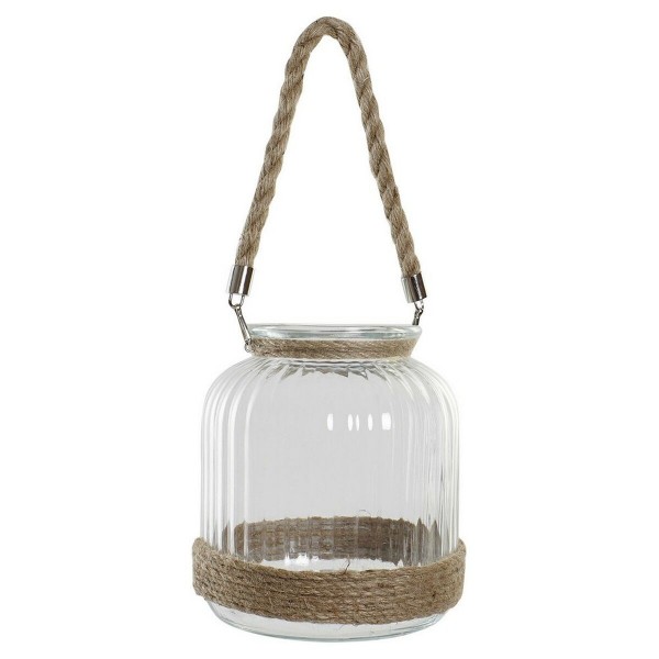 Κηροπήγιο DKD Home Decor Κρυστάλλινο Σίδερο (18 x 20 x 21 cm)
