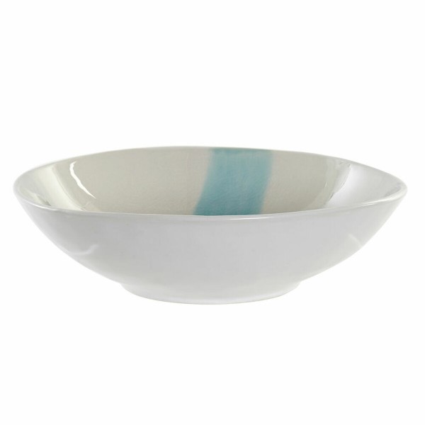 Σαλατιέρα DKD Home Decor Μπλε Γκρι Πήλινα Σμαλτωμένο Χάλυβα (26 x 26 x 7 cm)
