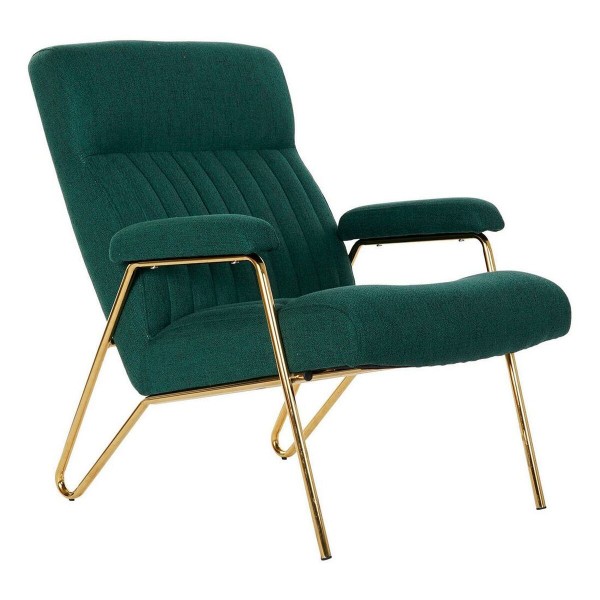 Πολυθρόνα DKD Home Decor 8424001795499 Χρυσό Μέταλλο πολυεστέρας Πράσινο (69 x 90 x 90 cm)