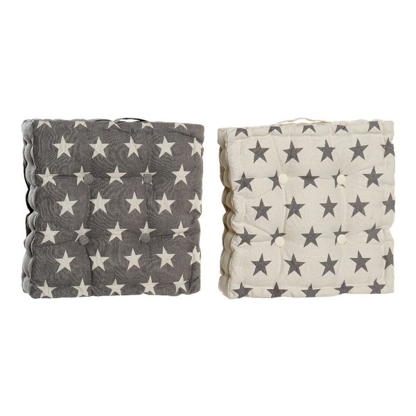 Μαξιλάρι DKD Home Decor Αστέρια βαμβάκι (2 pcs) (40 x 8 x 49 cm)