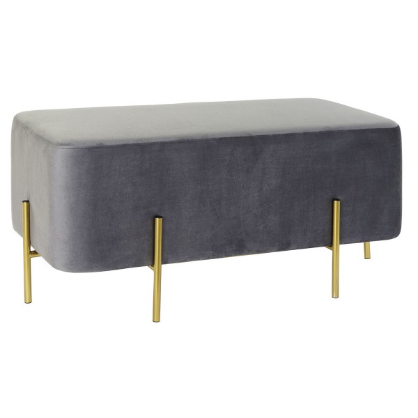 Σκαμπό DKD Home Decor   Γκρι Χρυσό Μέταλλο πολυεστέρας Βελούδο (91 x 46,5 x 42 cm)