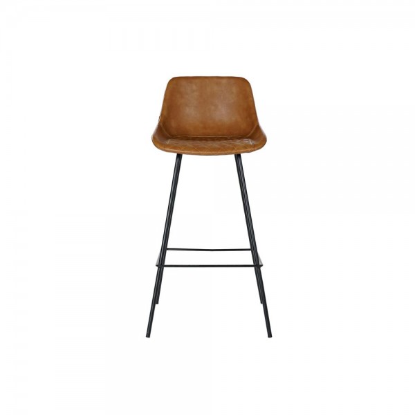 Σκαμπό DKD Home Decor Μαύρο Πολυουρεθάνιο Μέταλλο Camel (48 x 47 x 101 cm)