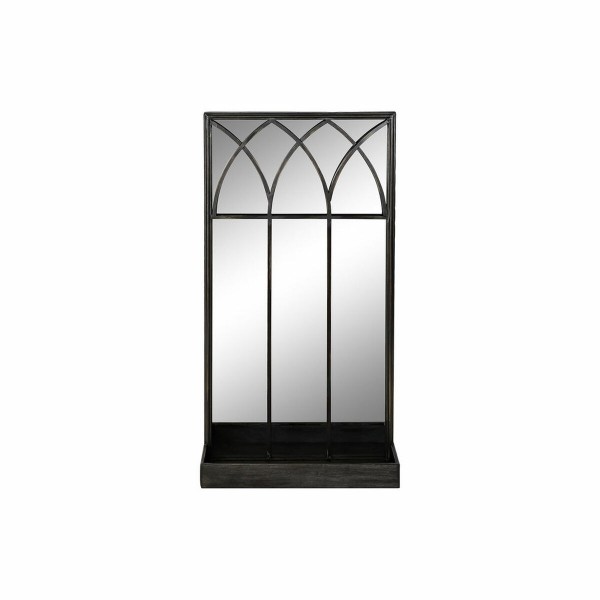 Καθρέφτης με Υποστήριξη DKD Home Decor Μαύρο Μέταλλο (40 x 12 x 80 cm)