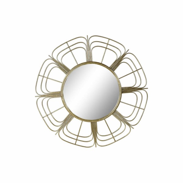Καθρέφτης DKD Home Decor Μέταλλο Χρυσό (80 x 3 x 80 cm)