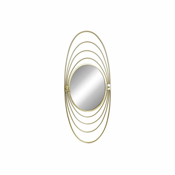 Τοίχο καθρέφτη DKD Home Decor Μέταλλο Κρυστάλλινο Χρυσό (41 x 2 x 98 cm)