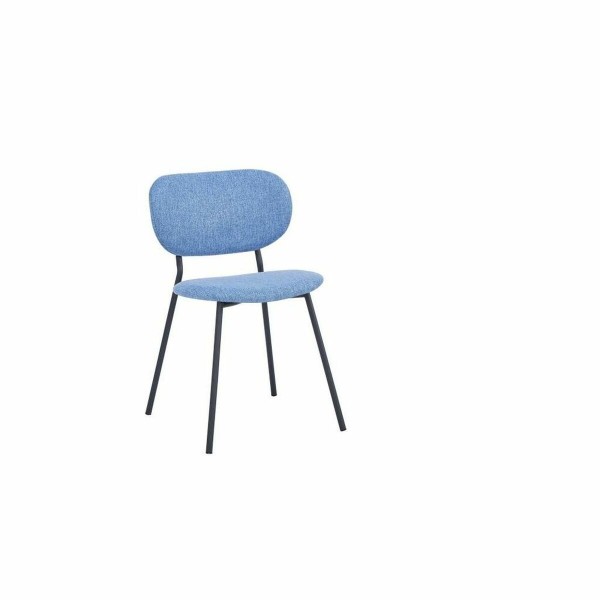 Καρέκλα Τραπεζαρίας DKD Home Decor Μπλε πολυεστέρας Μέταλλο (52 x 47 x 77 cm)