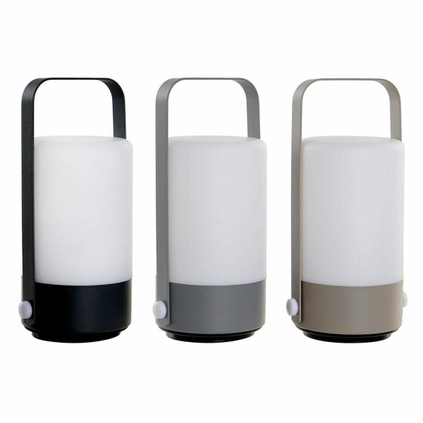 Επιτραπέζιο Φωτιστικό DKD Home Decor Γκρι PVC 220 V 50 W Ανοιχτό καφέ (3 pcs)