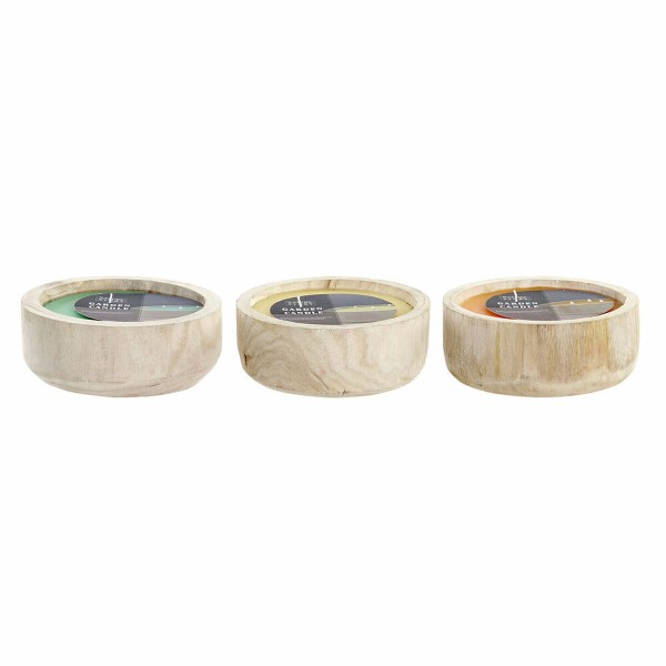 Κερί DKD Home Decor (20 x 20 x 7.5 cm) (3 pcs)
