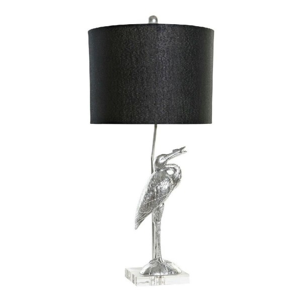 Επιτραπέζιο Φωτιστικό DKD Home Decor Μαύρο Ασημί πολυεστέρας Ακρυλικό Ρητίνη 220 V 60 W (33 x 33 x 74 cm)