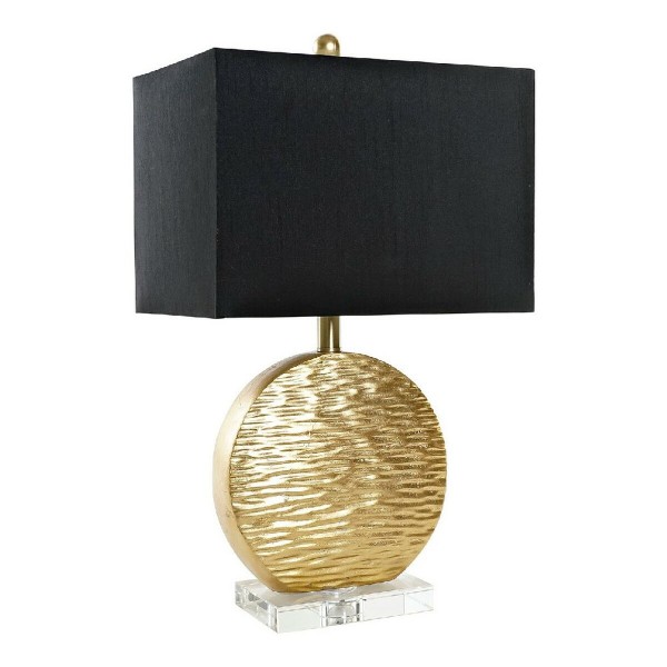 Επιτραπέζιο Φωτιστικό DKD Home Decor Μαύρο πολυεστέρας Ακρυλικό Ρητίνη Χρυσό (36 x 24 x 62 cm)
