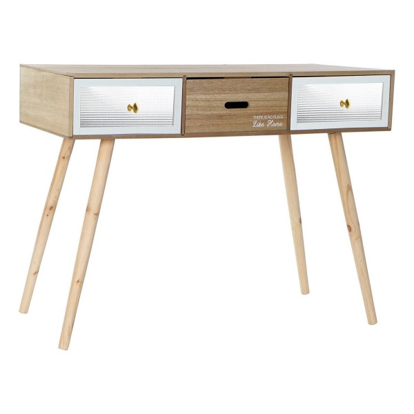 Γραφείο DKD Home Decor Λευκό Καφέ Ξύλο (100 x 50 x 76 cm)