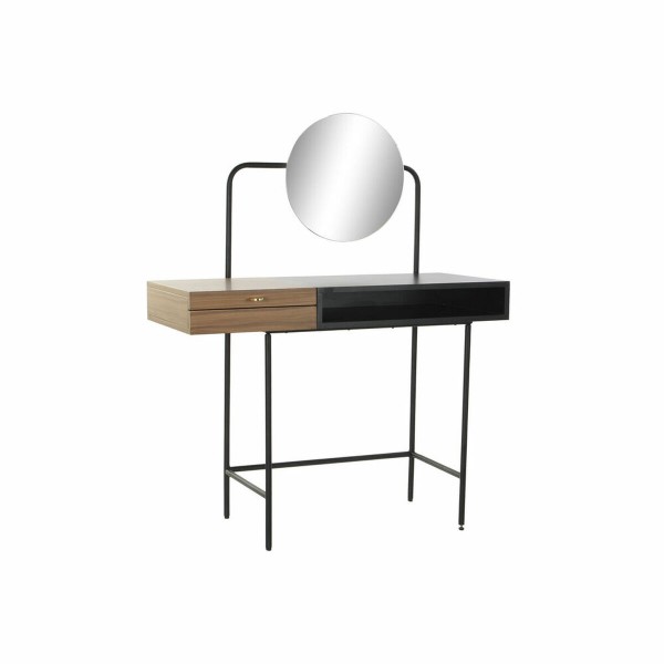 Ντουλάπα DKD Home Decor Καφέ Μαύρο Μέταλλο Ξύλο από Μάνγκο Καθρέφτης (102.5 x 53 x 132 cm)