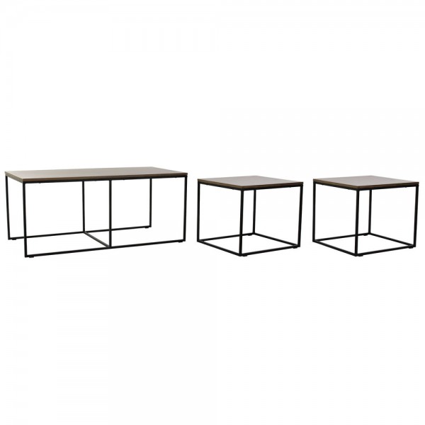 Βοηθητικό Τραπέζι DKD Home Decor Ξύλο Μέταλλο (3 pcs) (122.5 x 61 x 53 cm) (56 x 51 x 48 cm)