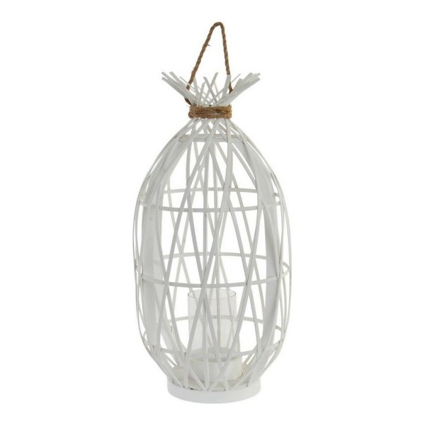Κηροπήγιο DKD Home Decor Λευκό Ξύλο Διακοσμητική κανάτα (30 x 30 x 58 cm)