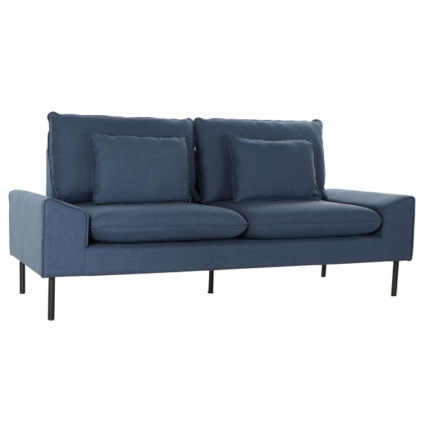 Καναπές DKD Home Decor πολυεστέρας Μέταλλο Ναυτικό Μπλε (197 x 82 x 90 cm)