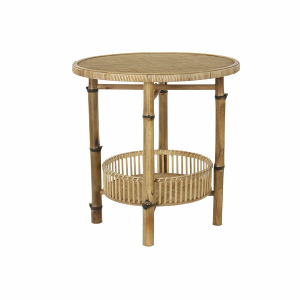 Βοηθητικό Τραπέζι DKD Home Decor Φυσικό Ξύλο 60 x 60 x 61 cm Διακοσμητική κανάτα