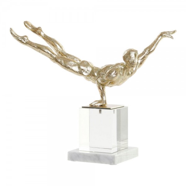 Διακοσμητική Φιγούρα DKD Home Decor Ρητίνη Κρυστάλλινο Μάρμαρο (30 x 10 x 27 cm)