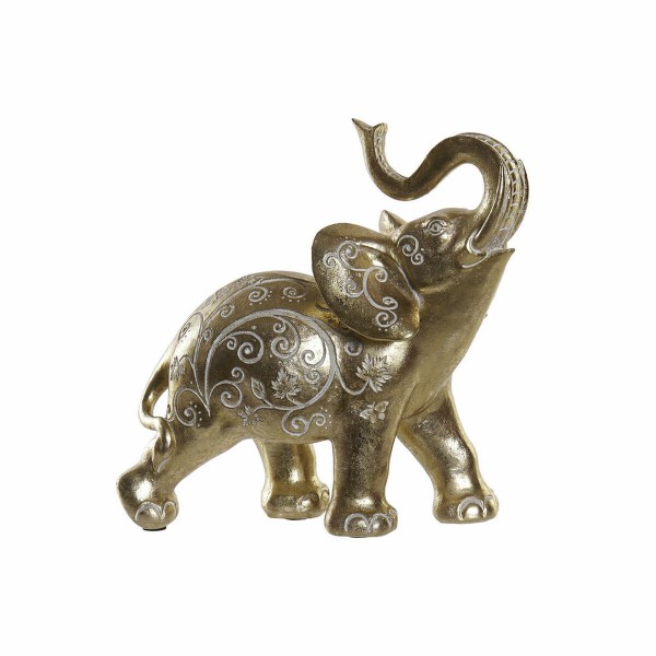 Διακοσμητική Φιγούρα DKD Home Decor Ρητίνη Ελέφαντας (25 x 11 x 25.3 cm)