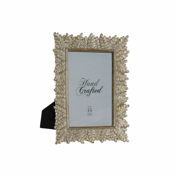 Κορνίζα DKD Home Decor Κρυστάλλινο Χρυσό Ρητίνη Τροπικό (19 x 2,5 x 24 cm)