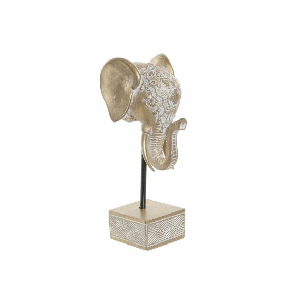 Διακοσμητική Φιγούρα DKD Home Decor Ρητίνη Ελέφαντας (11.3 x 11 x 24 cm)
