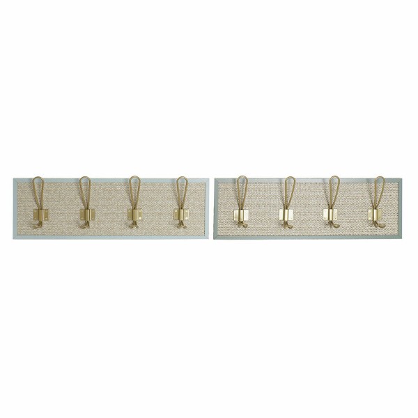 Κρεμάστρα τοίχου DKD Home Decor πολυπροπυλένιο Τροπικό Ξύλο MDF (2 pcs) (50 x 8 x 17 cm)