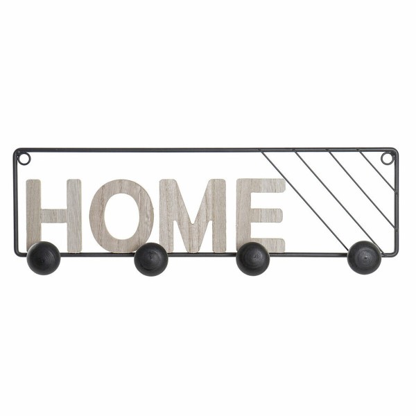 Κρεμάστρα τοίχου DKD Home Decor Σίδερο Ξύλο MDF Loft (45 x 5 x 14 cm)