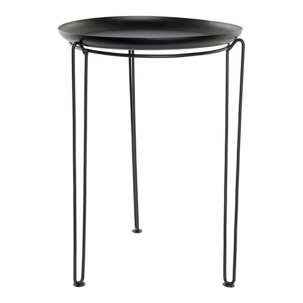 Βοηθητικό Τραπέζι DKD Home Decor Μαύρο Σίδερο (37 x 37 x 53 cm)