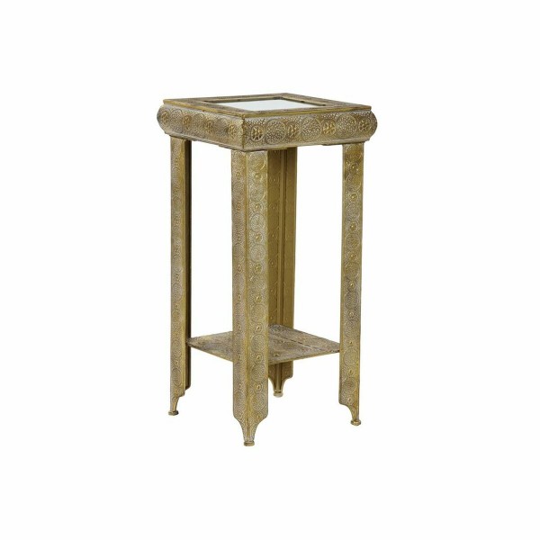 Βοηθητικό Τραπέζι DKD Home Decor Μέταλλο Καθρέφτης (32 x 32 x 65 cm)