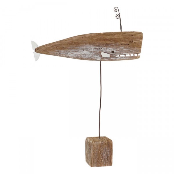 Διακοσμητική Φιγούρα DKD Home Decor Μέταλλο Ξυλο παουλόβνια (30.5 x 6 x 43 cm)
