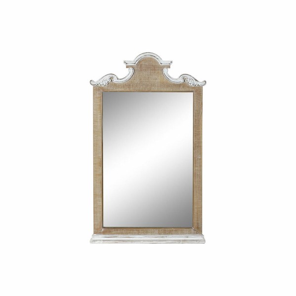 Τοίχο καθρέφτη DKD Home Decor Λευκό Έλατο (60 x 4 x 100 cm)