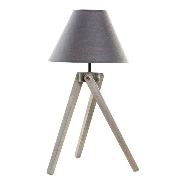 Επιτραπέζιο Φωτιστικό DKD Home Decor Γκρι πολυεστέρας Ξύλο (25 x 25 x 50 cm)