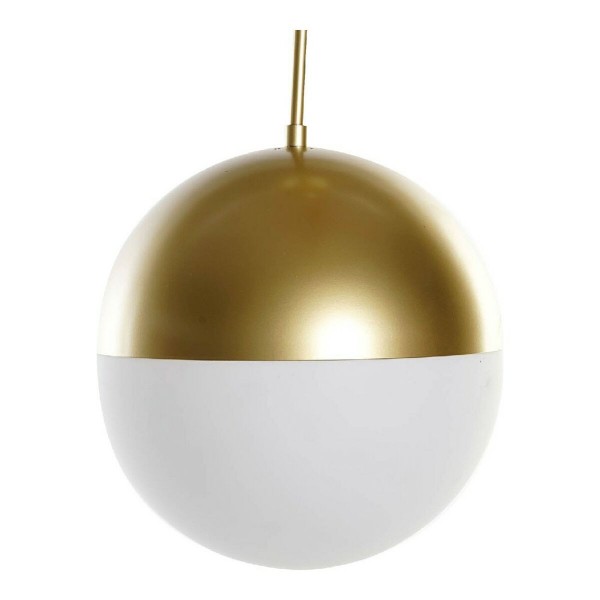 Φωτιστικό Οροφής DKD Home Decor Λευκό Μέταλλο Κρυστάλλινο 220 V Χρυσό 50 W (30 x 30 x 60 cm)