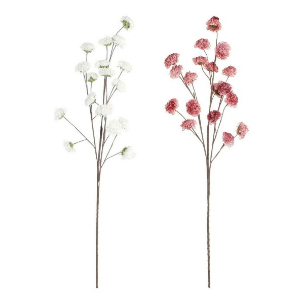 Ανθοδέσμες DKD Home Decor Λευκό Ροζ EVA (οξικός αιθυλεστέρας) (2 pcs) (30 x 30 x 120 cm)