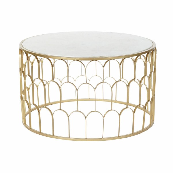 Βοηθητικό Τραπέζι DKD Home Decor Μάρμαρο Σίδερο (87 x 87 x 51.5 cm)