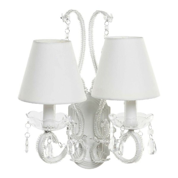 Φωτιστικό Οροφής DKD Home Decor Λευκό Διαφανές πολυεστέρας Ακρυλικό Μέταλλο 220 V 25W (32 x 21 x 42 cm)