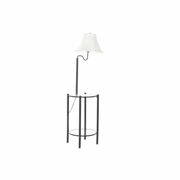 Φωτιστικό Δαπέδου DKD Home Decor Μαύρο πολυεστέρας Μέταλλο Κρυστάλλινο (39 x 45 x 148 cm)