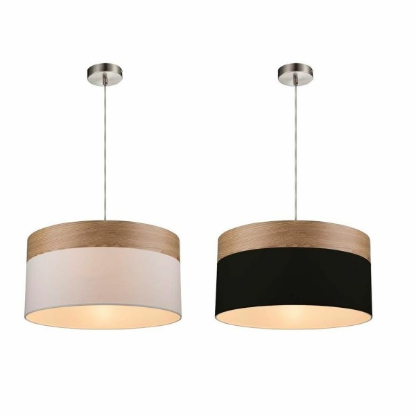 Φωτιστικό Οροφής DKD Home Decor Λευκό Μαύρο πολυεστέρας (2 pcs) (38 x 38 x 25 cm)