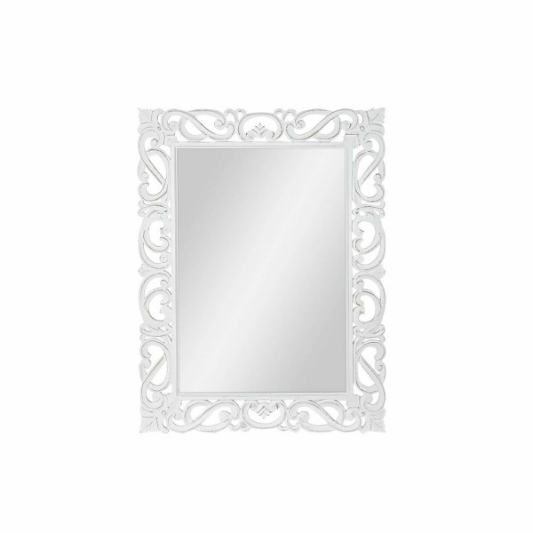Τοίχο καθρέφτη DKD Home Decor Κρυστάλλινο MDF Λευκό (91 x 2,5 x 121 cm)