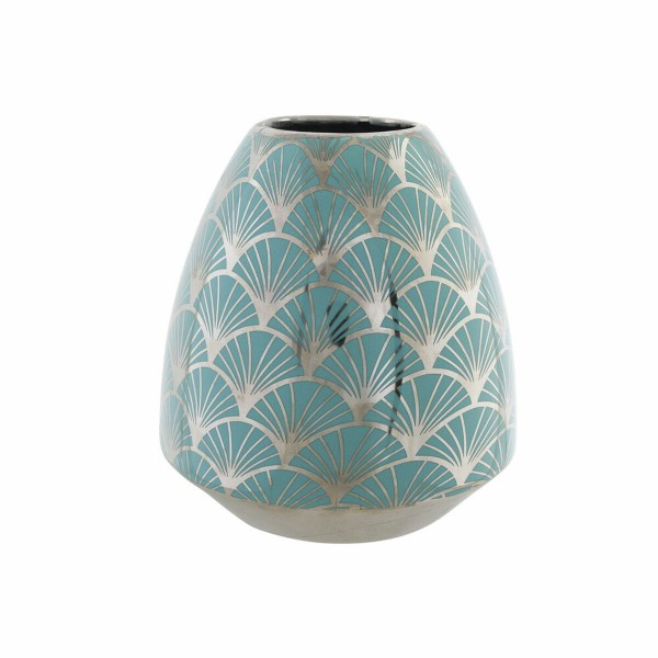 Βάζο DKD Home Decor Πορσελάνη Τυρκουάζ Ανατολικó (16 x 16 x 18 cm)