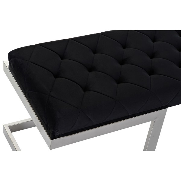 Σκαμπό DKD Home Decor   Μαύρο πολυεστέρας Χάλυβας (140 x 40 x 40 cm)