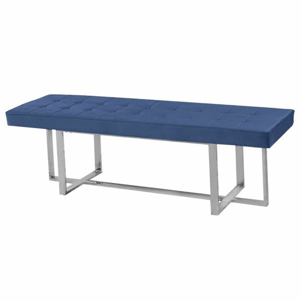 Σκαμπό DKD Home Decor   Μπλε πολυεστέρας Χάλυβας (150 x 45 x 45 cm)
