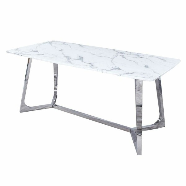 Τραπεζαρία DKD Home Decor Μάρμαρο Χάλυβας (180 x 90 x 76 cm)