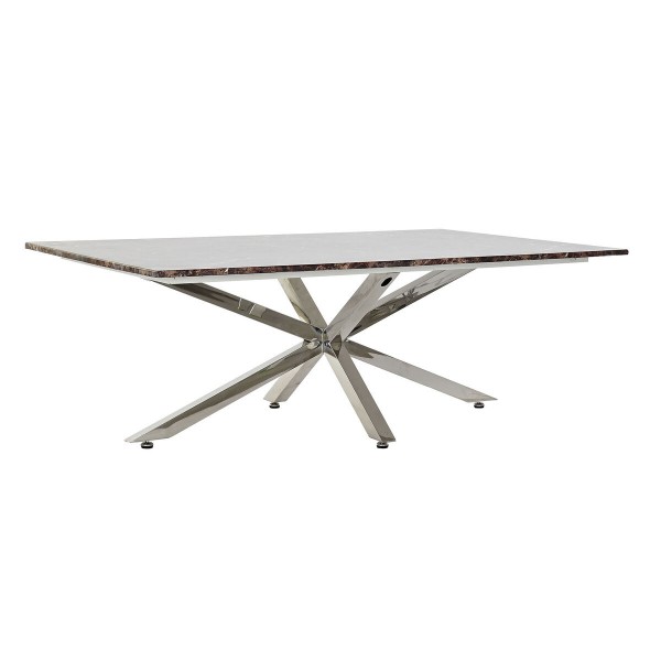 Βοηθητικό Τραπέζι DKD Home Decor Μάρμαρο Χάλυβας (130 x 80 x 45 cm)