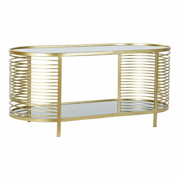 Τραπεζάκι Καφέ DKD Home Decor Κρυστάλλινο Μέταλλο (101,5 x 46 x 46 cm)