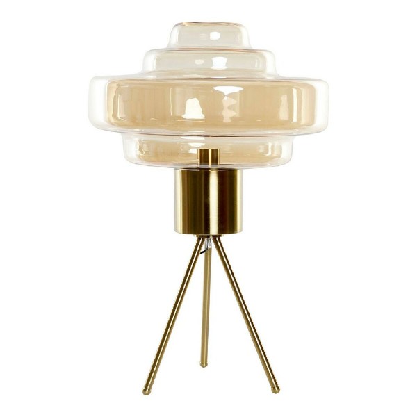 Επιτραπέζιο Φωτιστικό DKD Home Decor Κεχριμπάρι Μέταλλο Κρυστάλλινο 240 V Χρυσό 50 W