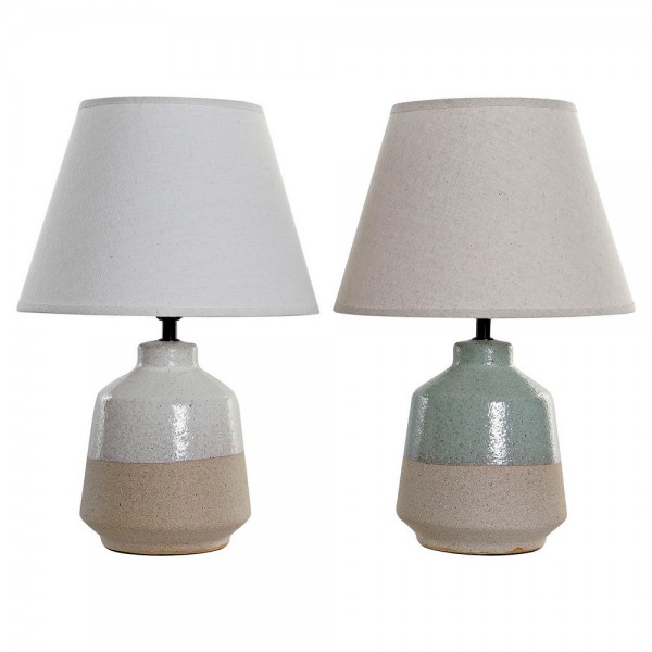 Επιτραπέζιο Φωτιστικό DKD Home Decor Πορσελάνη πολυεστέρας Πολύχρωμο 240 V 50 W (2 pcs) (30 x 30 x 44 cm)