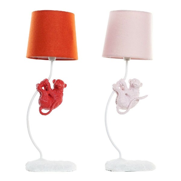 Επιτραπέζιο Φωτιστικό DKD Home Decor πολυεστέρας Ρητίνη 25W 220 V Μαϊμού (2 pcs) (19 x 17 x 53 cm)