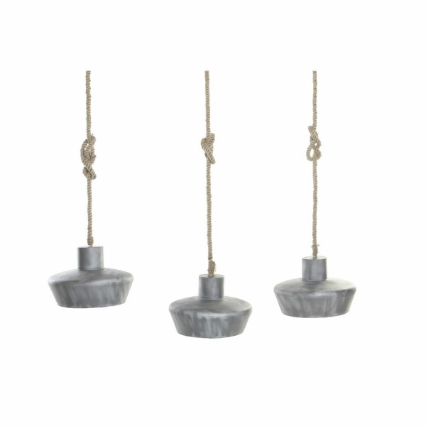Φωτιστικό Οροφής DKD Home Decor Γκρι Μέταλλο Σχοινί (135 x 37 x 160 cm)