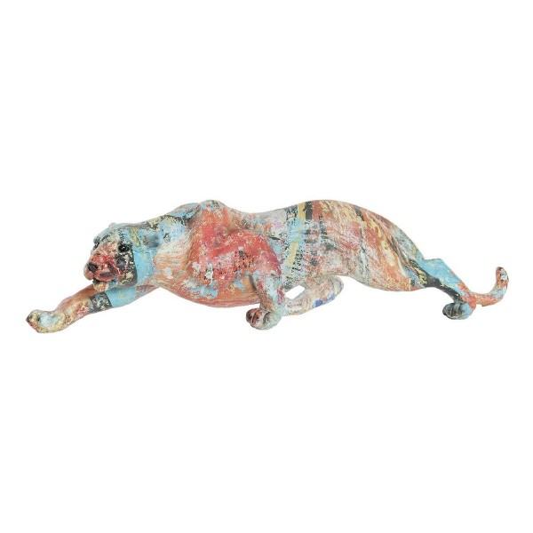 Διακοσμητική Φιγούρα DKD Home Decor Ρητίνη Πάνθηρας (39 x 10 x 9 cm)